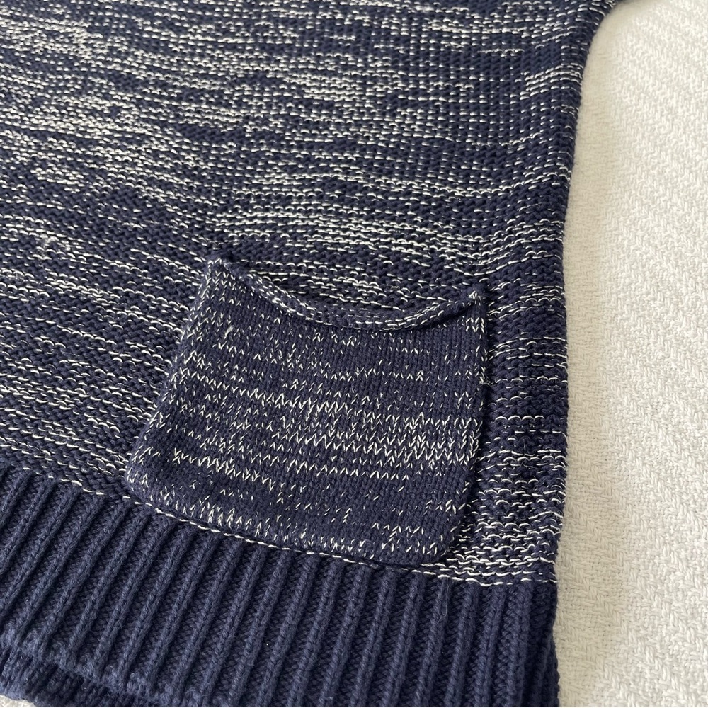 Gap Short Sleeved Sweater XS Navy Blue & Silver Casual Nautical Beach Coastal - Picture 6 of 13
